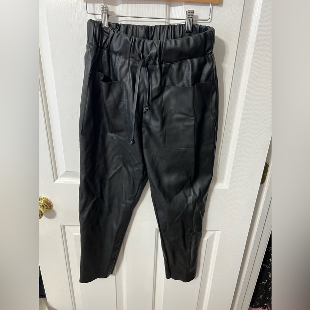 Zara leather pants